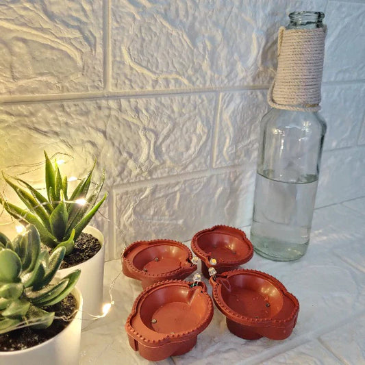 LED Water Sensor Diyas (Pack of 6/12/18/24)