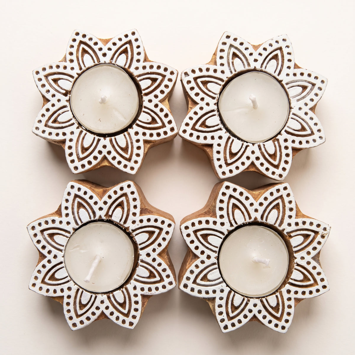 Jaipur TeaLight Holder-Wooden