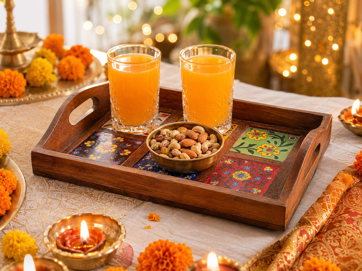 Jaipur-Wooden Serving Tray