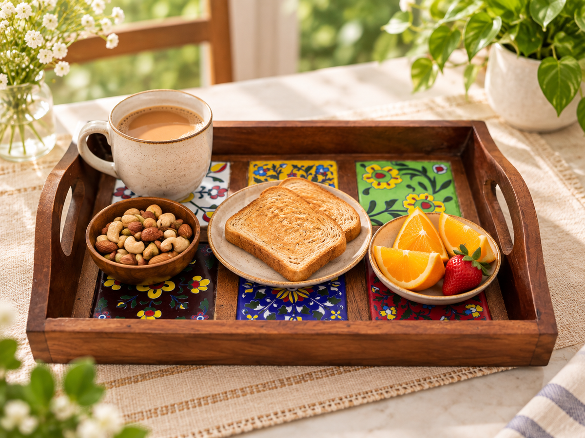 Jaipur-Wooden Serving Tray
