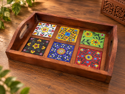 Jaipur-Wooden Serving Tray