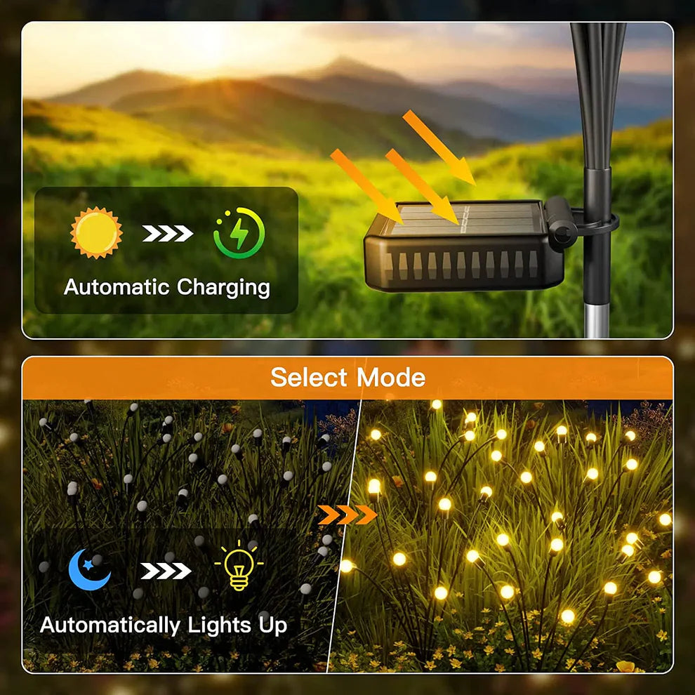 Solar Firefly Garden Lights | 8 Led per Pack